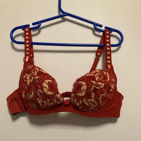 Aubade designer red bra 30B - Picture 4 of 7